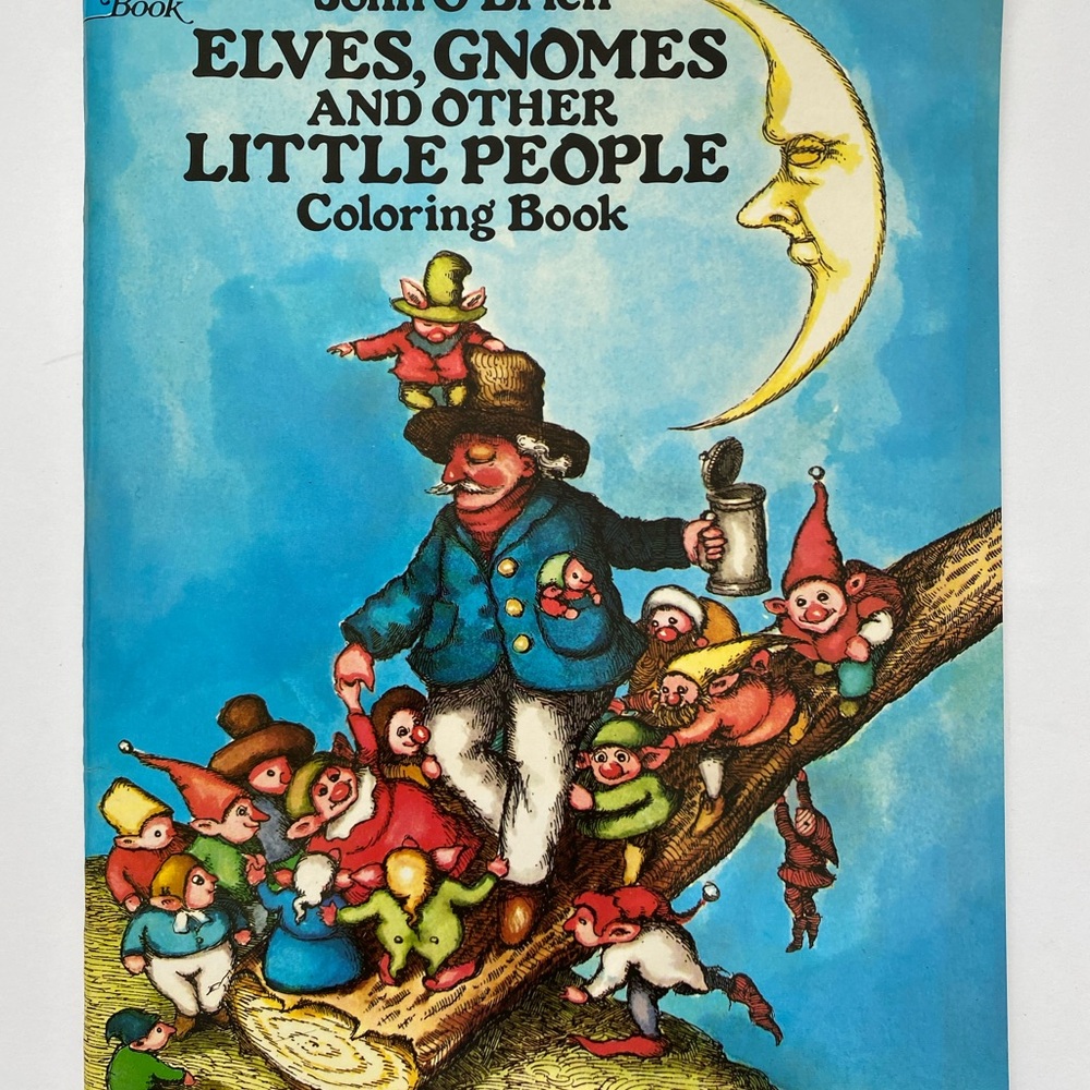 Elves, Gnomes, and Other Little People Coloring Book by John A. O'Brien NEW